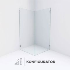 Konfigurator - VITRO Eck-Duschkabine