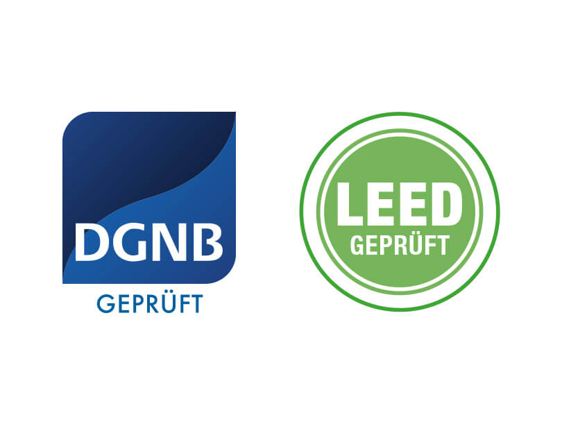 Siegel DGNB und Leed