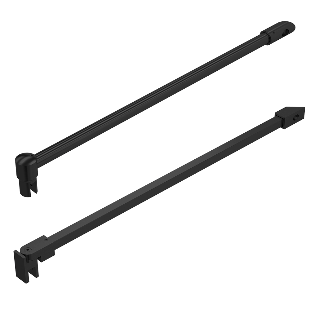 Stabilisationsstange Glas-Wand 45°