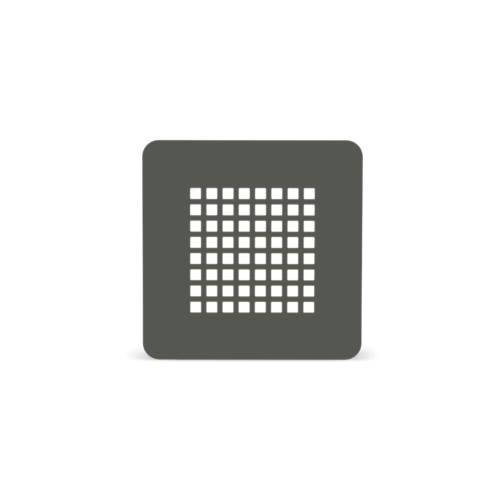 beach Design-Duschablaufrost graphit