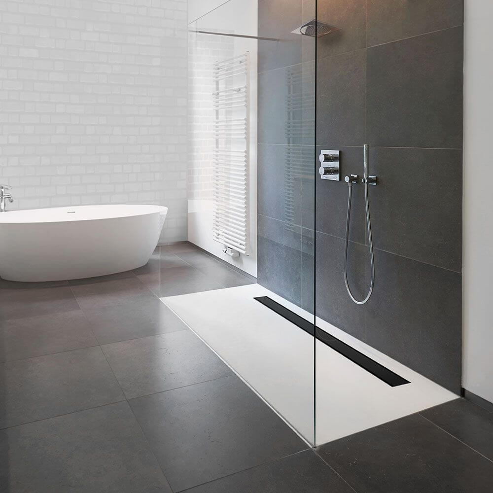 easyline plus Duschrinne schwarz matt